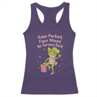 Funny Girls Trip Frog Racerback Tank Top Bags Packed Flaps Waxed - Wonder Print Shop