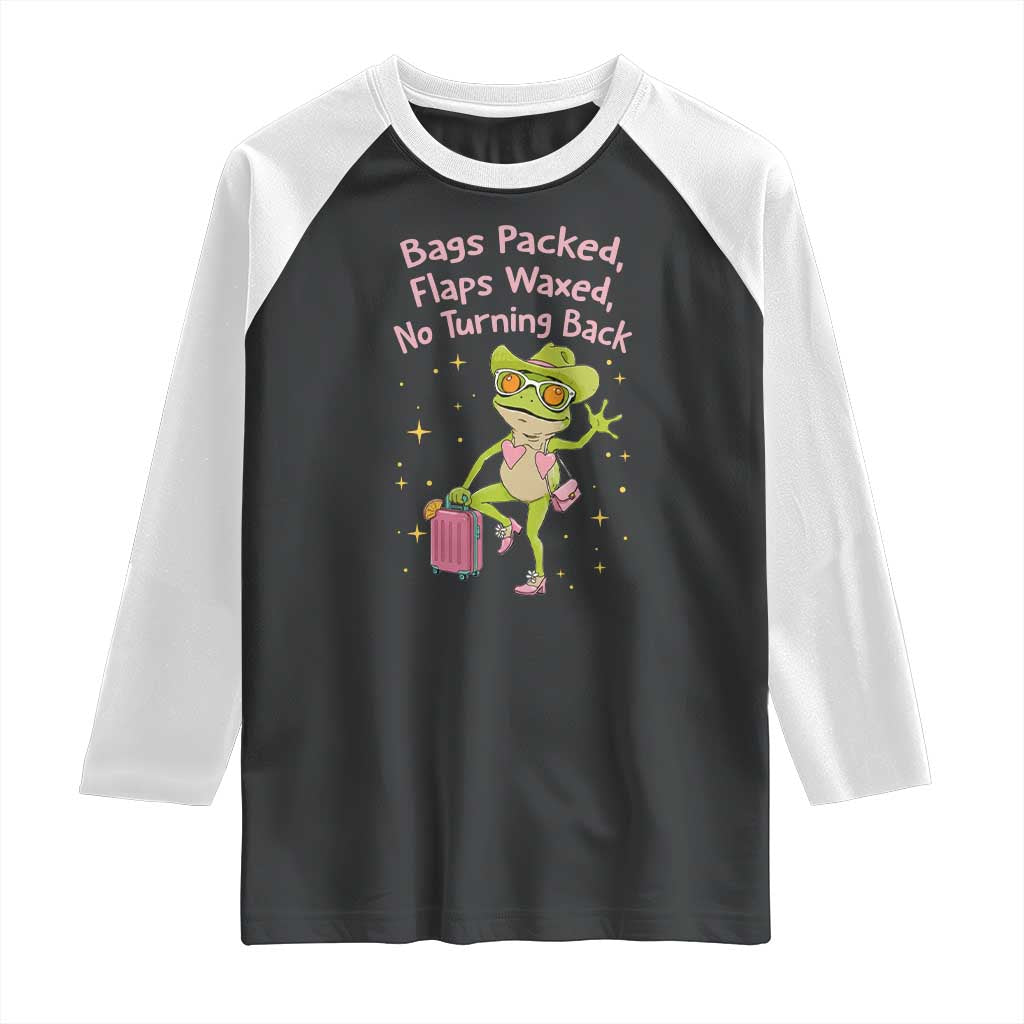 Funny Girls Trip Frog Raglan Shirt Bags Packed Flaps Waxed - Wonder Print Shop