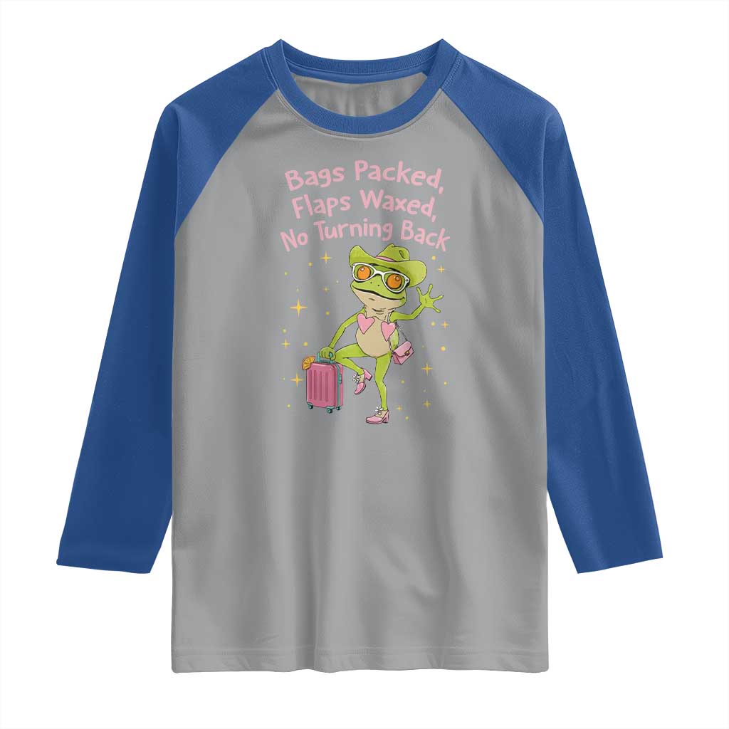 Funny Girls Trip Frog Raglan Shirt Bags Packed Flaps Waxed - Wonder Print Shop