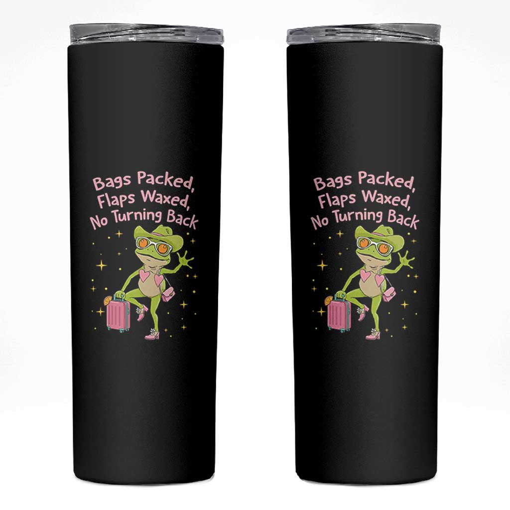 Funny Girls Trip Frog Skinny Tumbler Bags Packed Flaps Waxed