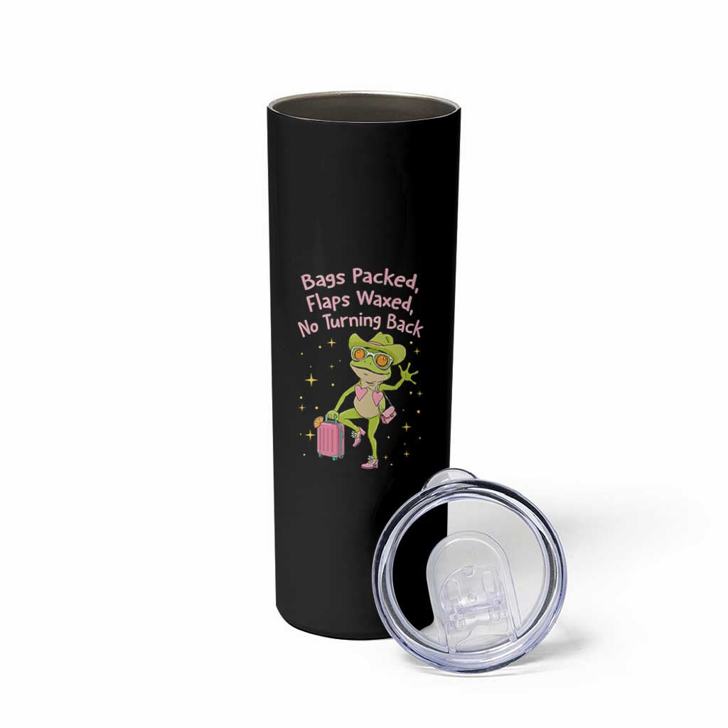 Funny Girls Trip Frog Skinny Tumbler Bags Packed Flaps Waxed