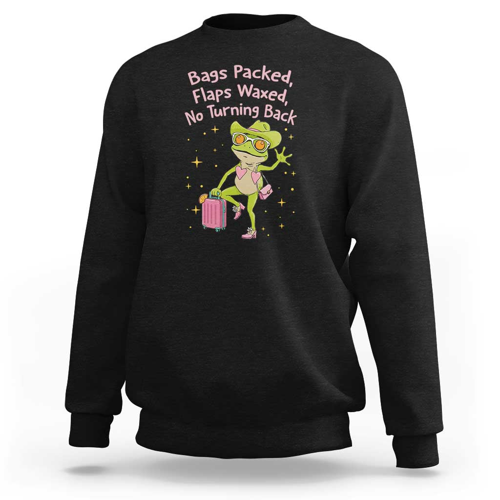 Funny Girls Trip Frog Sweatshirt Bags Packed Flaps Waxed - Wonder Print Shop