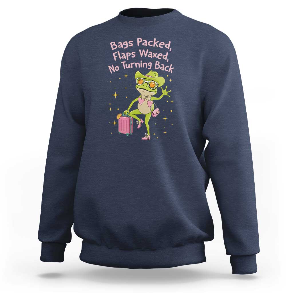 Funny Girls Trip Frog Sweatshirt Bags Packed Flaps Waxed - Wonder Print Shop