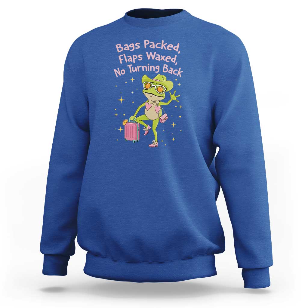 Funny Girls Trip Frog Sweatshirt Bags Packed Flaps Waxed - Wonder Print Shop