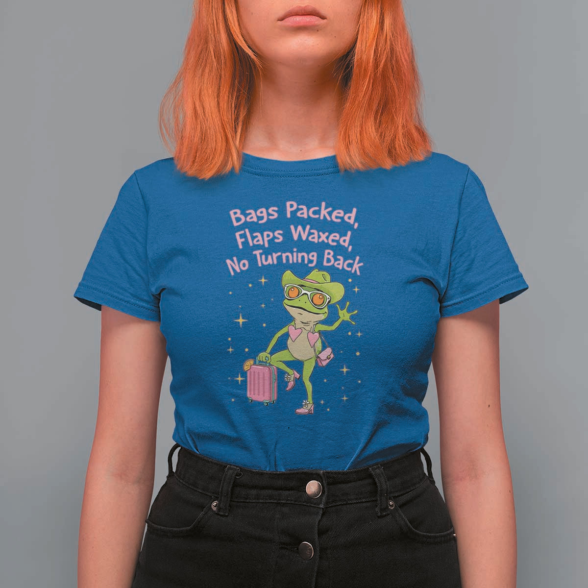 Funny Girls Trip Frog T Shirt For Women Bags Packed Flaps Waxed - Wonder Print Shop
