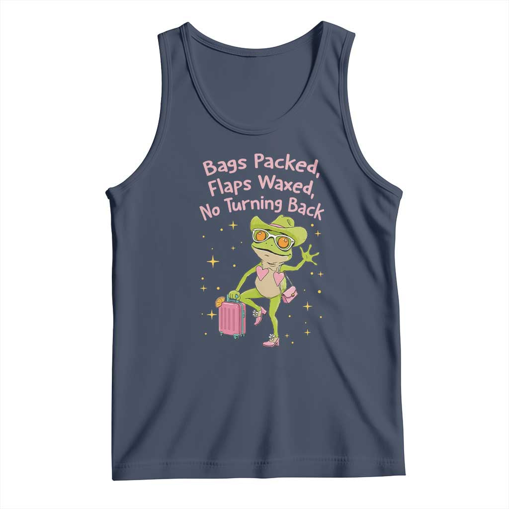 Funny Girls Trip Frog Tank Top Bags Packed Flaps Waxed - Wonder Print Shop
