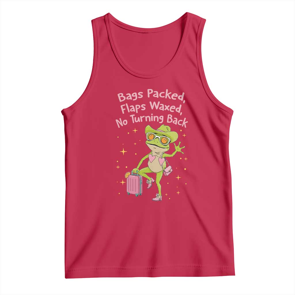 Funny Girls Trip Frog Tank Top Bags Packed Flaps Waxed - Wonder Print Shop