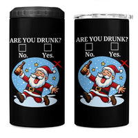 Funny Christmas Drinking 4 in 1 Can Cooler Tumbler Are you Drunk Santa