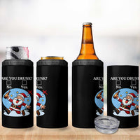 Funny Christmas Drinking 4 in 1 Can Cooler Tumbler Are you Drunk Santa
