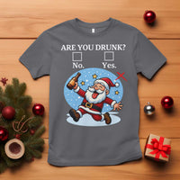 Funny Christmas Drinking T Shirt Are you Drunk Santa - Wonder Print Shop