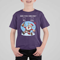 Funny Christmas Drinking T Shirt For Kid Are you Drunk Santa - Wonder Print Shop