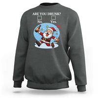 Funny Christmas Drinking Sweatshirt Are you Drunk Santa - Wonder Print Shop