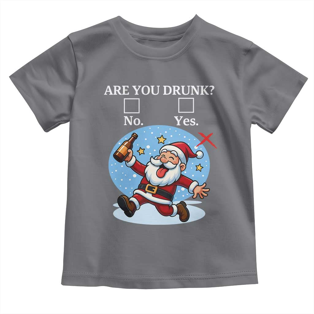 Funny Christmas Drinking Toddler T Shirt Are you Drunk Santa - Wonder Print Shop