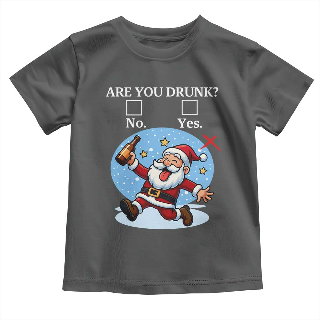 Funny Christmas Drinking Toddler T Shirt Are you Drunk Santa - Wonder Print Shop