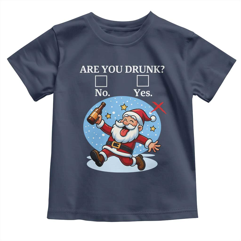 Funny Christmas Drinking Toddler T Shirt Are you Drunk Santa - Wonder Print Shop