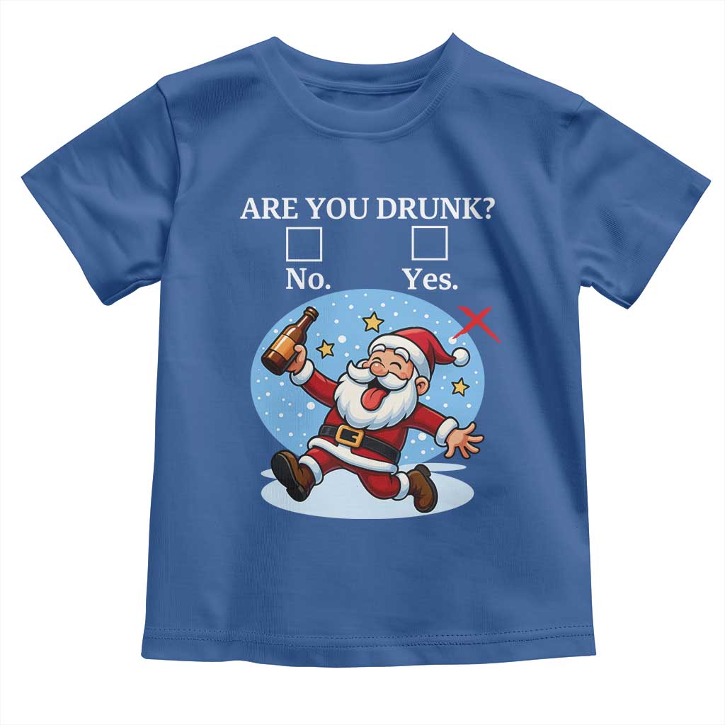 Funny Christmas Drinking Toddler T Shirt Are you Drunk Santa - Wonder Print Shop