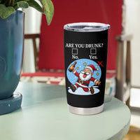 Funny Christmas Drinking Tumbler Cup Are you Drunk Santa