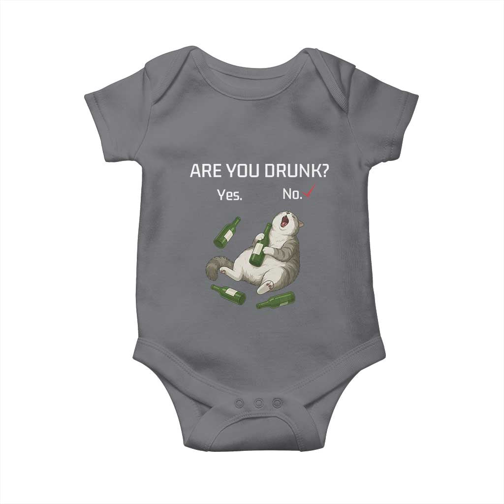 Cat Lover Humor Baby Onesie Are You Drunk Funny Beer Gift - Wonder Print Shop