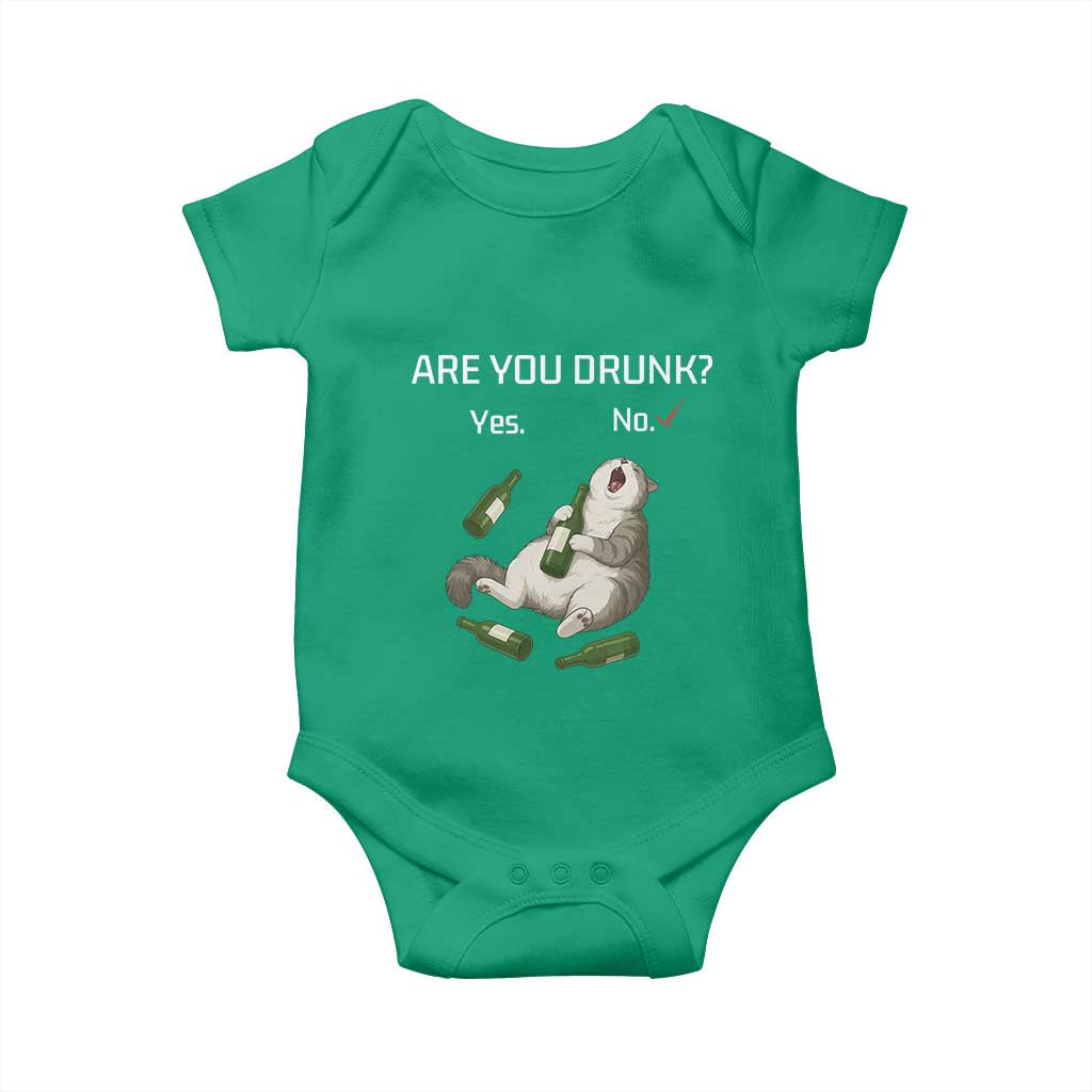 Cat Lover Humor Baby Onesie Are You Drunk Funny Beer Gift - Wonder Print Shop