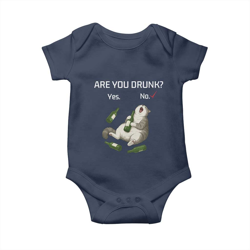 Cat Lover Humor Baby Onesie Are You Drunk Funny Beer Gift - Wonder Print Shop