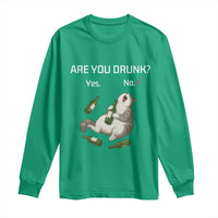 Cat Lover Humor Long Sleeve Shirt Are You Drunk Funny Beer Gift - Wonder Print Shop