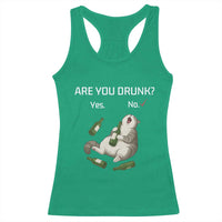 Cat Lover Humor Racerback Tank Top Are You Drunk Funny Beer Gift - Wonder Print Shop