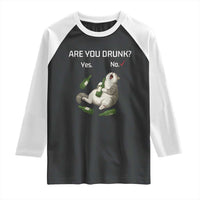 Cat Lover Humor Raglan Shirt Are You Drunk Funny Beer Gift - Wonder Print Shop