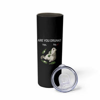Cat Lover Humor Skinny Tumbler Are You Drunk Funny Beer Gift