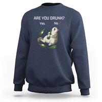 Cat Lover Humor Sweatshirt Are You Drunk Funny Beer Gift - Wonder Print Shop