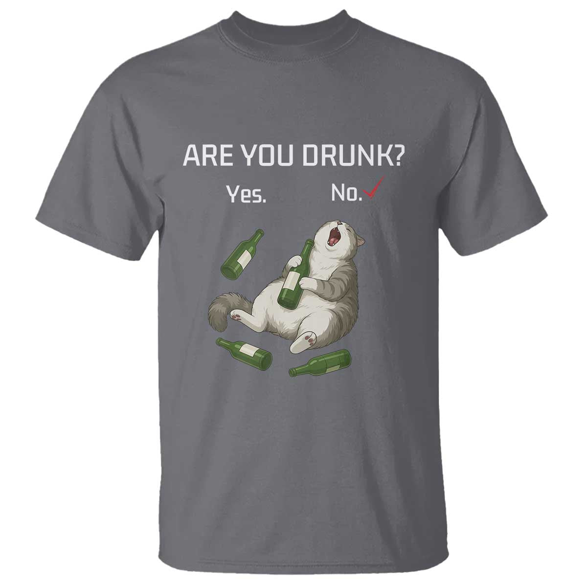 Cat Lover Humor T Shirt Are You Drunk Funny Beer Gift - Wonder Print Shop