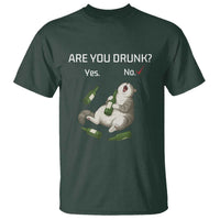 Cat Lover Humor T Shirt Are You Drunk Funny Beer Gift - Wonder Print Shop