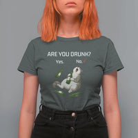 Cat Lover Humor T Shirt For Women Are You Drunk Funny Beer Gift - Wonder Print Shop