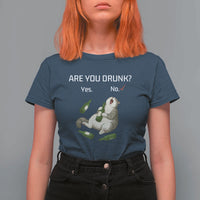 Cat Lover Humor T Shirt For Women Are You Drunk Funny Beer Gift - Wonder Print Shop