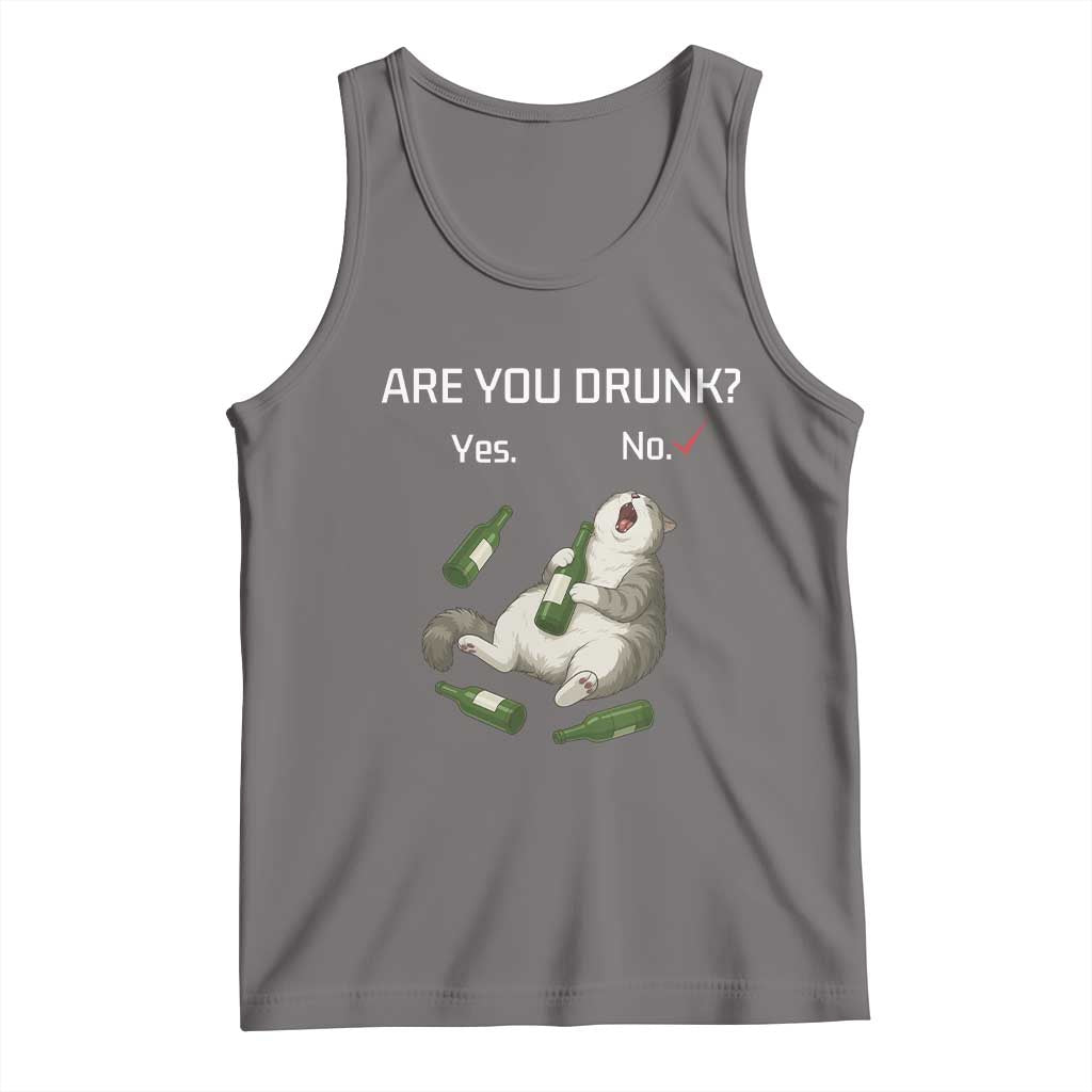 Cat Lover Humor Tank Top Are You Drunk Funny Beer Gift - Wonder Print Shop