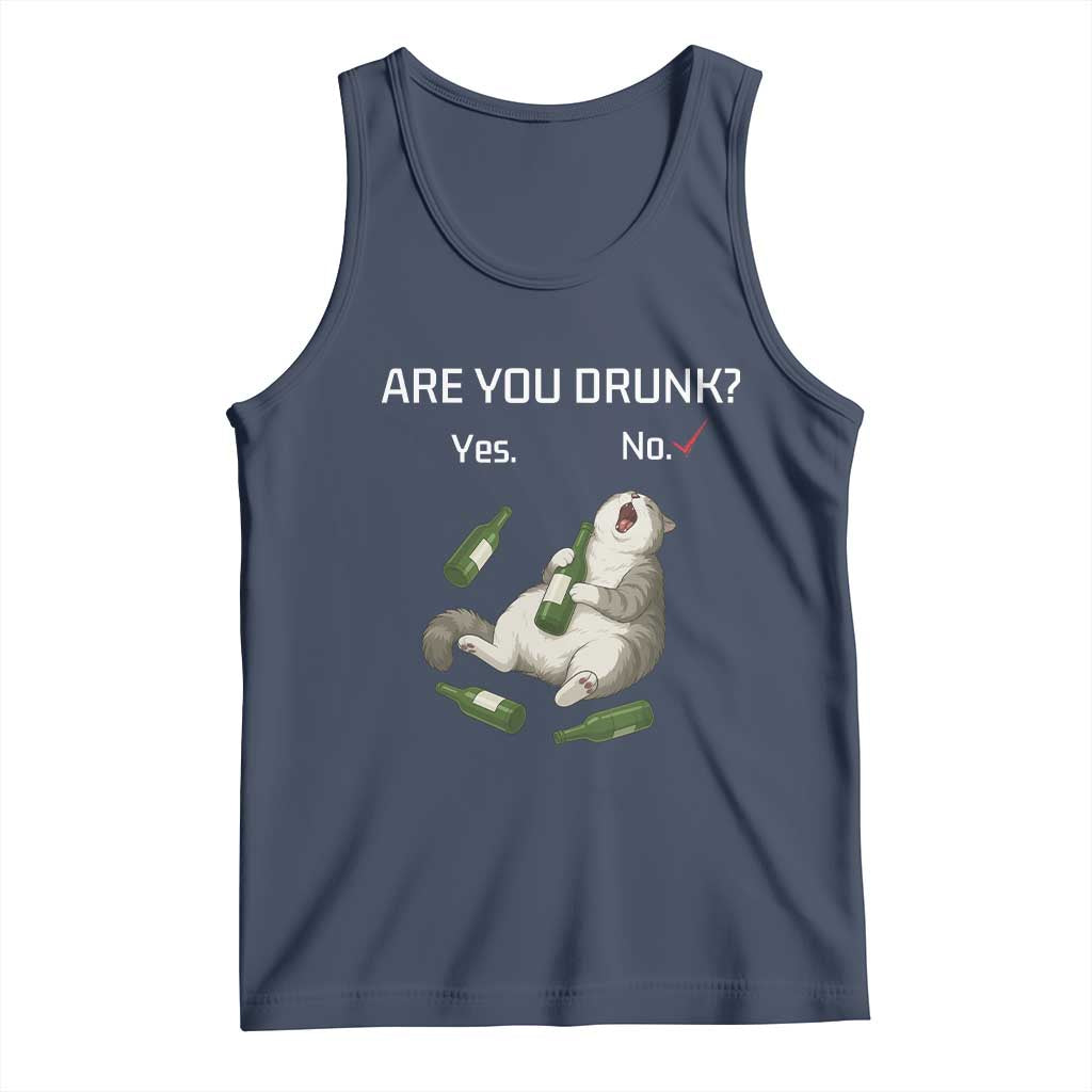 Cat Lover Humor Tank Top Are You Drunk Funny Beer Gift - Wonder Print Shop