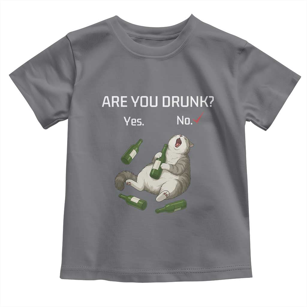 Cat Lover Humor Toddler T Shirt Are You Drunk Funny Beer Gift - Wonder Print Shop