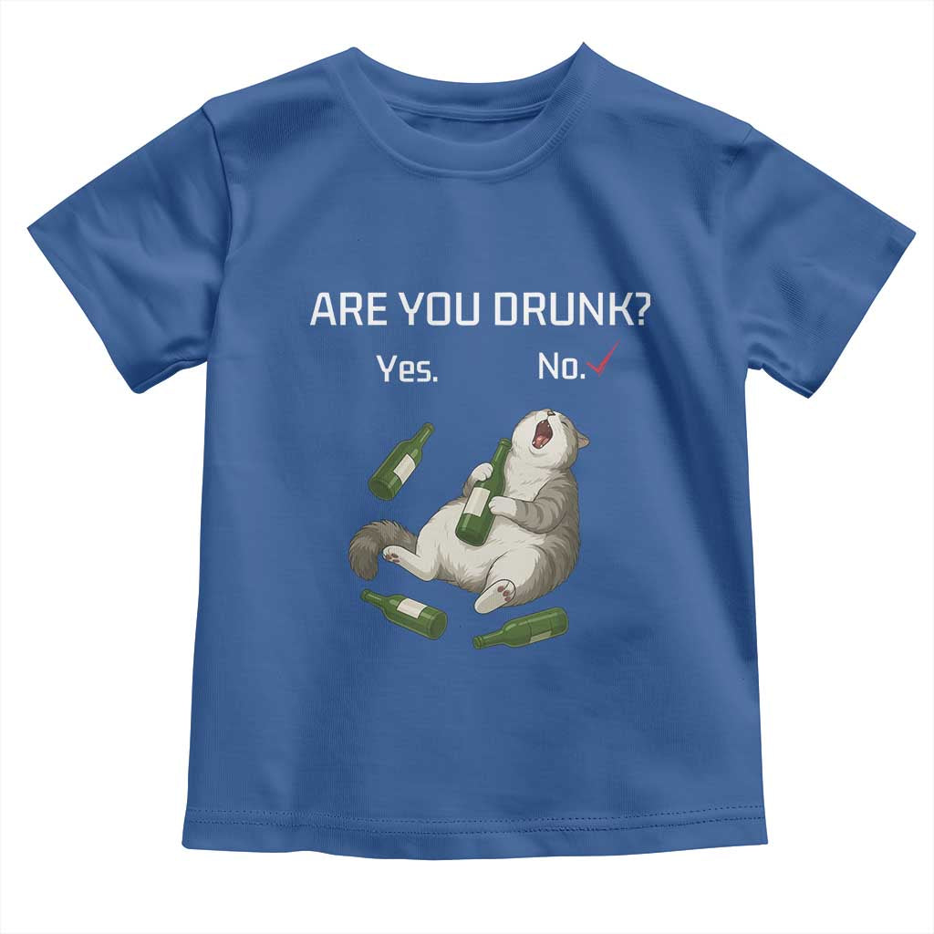 Cat Lover Humor Toddler T Shirt Are You Drunk Funny Beer Gift - Wonder Print Shop