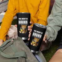 Funny Cat Drinking Beer Tumbler Cup You Might Be Drunk