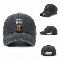 Funny Cat Drinking Beer Washed Cotton Baseball Cap You Might Be Drunk