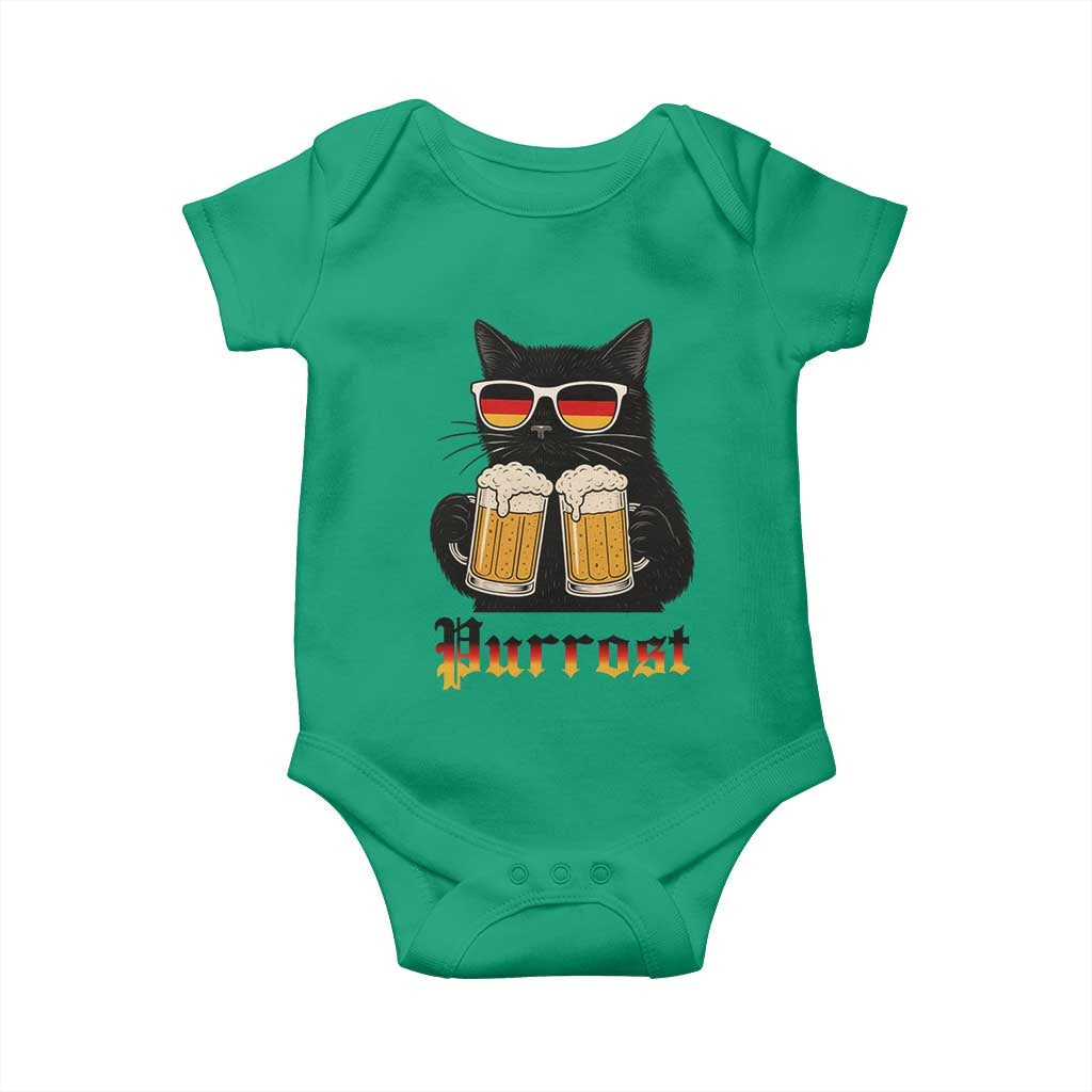 Oktoberfest Prost Cat Drinking Baby Onesie Funny Purrost German Beer Gift - Wonder Print Shop