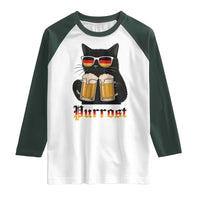 Oktoberfest Prost Cat Drinking Raglan Shirt Funny Purrost German Beer Gift - Wonder Print Shop