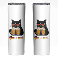 Oktoberfest Prost Cat Drinking Skinny Tumbler Funny Purrost German Beer Gift
