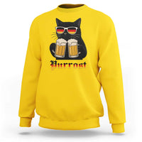 Oktoberfest Prost Cat Drinking Sweatshirt Funny Purrost German Beer Gift - Wonder Print Shop
