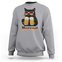 Oktoberfest Prost Cat Drinking Sweatshirt Funny Purrost German Beer Gift - Wonder Print Shop