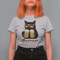 Oktoberfest Prost Cat Drinking T Shirt For Women Funny Purrost German Beer Gift - Wonder Print Shop