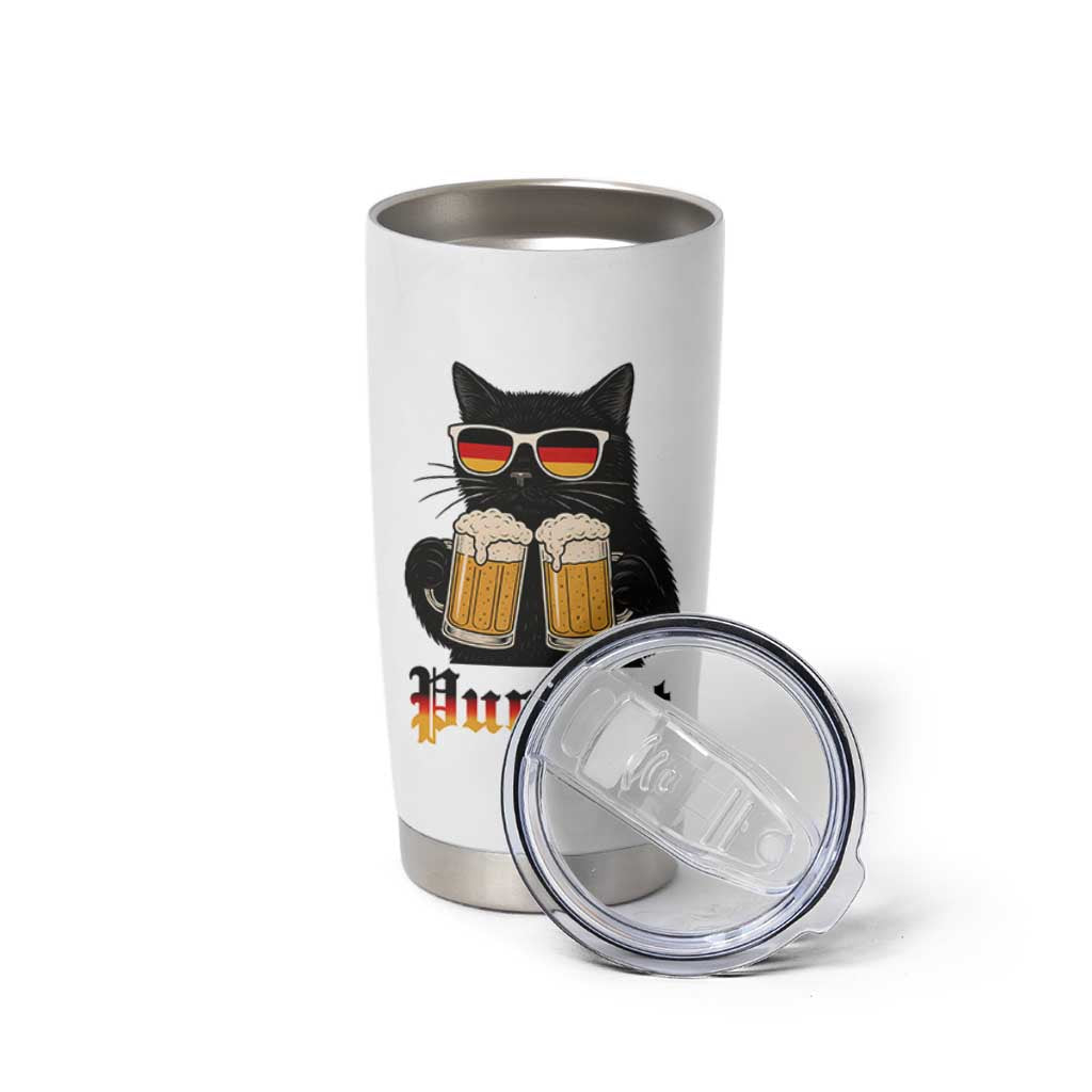 Oktoberfest Prost Cat Drinking Tumbler Cup Funny Purrost German Beer Gift