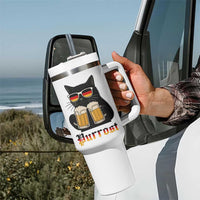Oktoberfest Prost Cat Drinking Tumbler With Handle Funny Purrost German Beer Gift