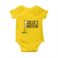 Funny Drinking Lover Baby Onesie This Guy Needs A Beer - Wonder Print Shop