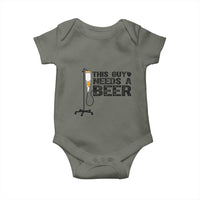 Funny Drinking Lover Baby Onesie This Guy Needs A Beer - Wonder Print Shop