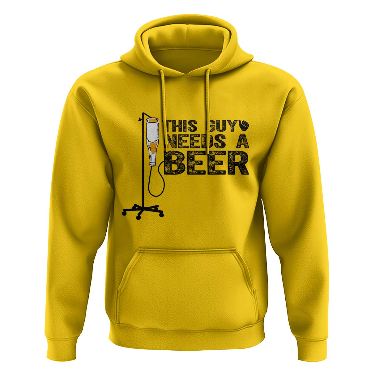 Funny Drinking Lover Hoodie This Guy Needs A Beer - Wonder Print Shop